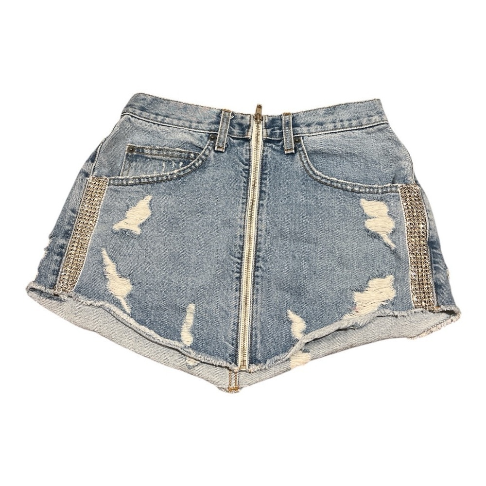 CARMAR mini skirt with embellished side details
